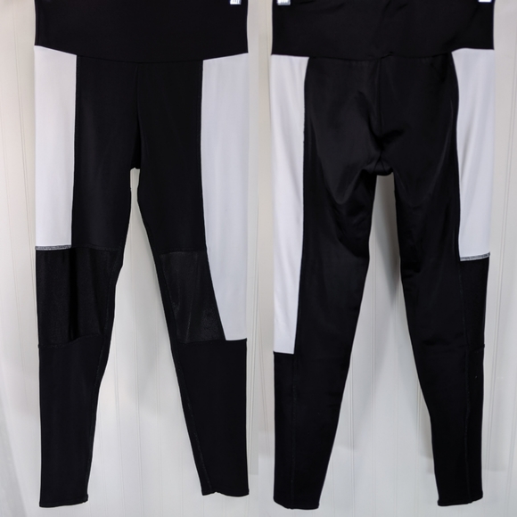 ONZIE Black & White Colorblock Yoga Leggings Sz M/L - Picture 2 of 12